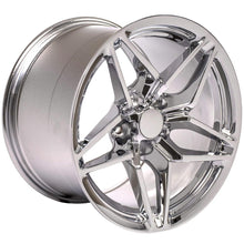 Cargar imagen en el visor de la galería, 17" Replica Wheel CV31 Fits Chevrolet Corvette - C7 ZR1 Rim 17x11 Chrome Wheel