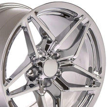 Cargar imagen en el visor de la galería, 17" Replica Wheel CV31 Fits Chevrolet Corvette - C7 ZR1 Rim 17x11 Chrome Wheel
