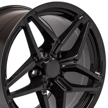 Cargar imagen en el visor de la galería, 18" Replica Wheel CV31 Fits Chevrolet Corvette - C7 ZR1 Rim 18x10.5 Black Wheel