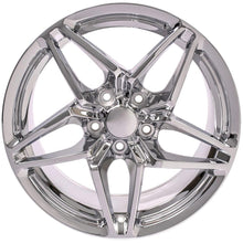 Cargar imagen en el visor de la galería, 18" Replica Wheel CV31 Fits Chevrolet Corvette - C7 ZR1 Rim 18x10.5 Chrome Wheel