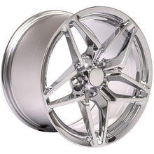 Cargar imagen en el visor de la galería, 18" Replica Wheel CV31 Fits Chevrolet Corvette - C7 ZR1 Rim 18x10.5 Chrome Wheel