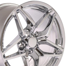 Cargar imagen en el visor de la galería, 18" Replica Wheel CV31 Fits Chevrolet Corvette - C7 ZR1 Rim 18x10.5 Chrome Wheel