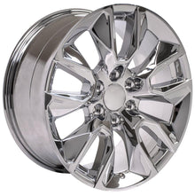 Cargar imagen en el visor de la galería, 20" Replica Wheel CV32 Fits Chevrolet Silverado Rim 20x9 Chrome Wheel