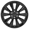 22" Replica Wheel fits Chevrolet Silverado 1500 - CV32 Black 22x9