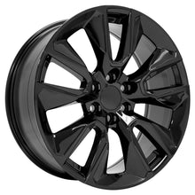 Load image into Gallery viewer, 22" Replica Wheel fits Chevrolet Silverado 1500 - CV32 Black 22x9