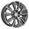 22" Replica Wheel fits Chevrolet Silverado 1500 - CV32 Machined Gunmetal 22x9