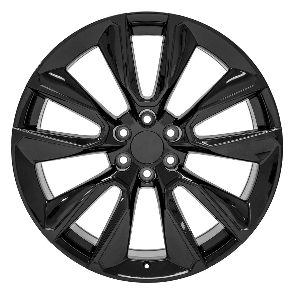 24" Replica Wheel fits Chevrolet Silverado 1500 - CV32 Gloss Black 24x10