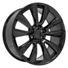 24" Replica Wheel fits Chevrolet Silverado 1500 - CV32 Gloss Black 24x10