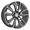 24" Replica Wheel fits Chevrolet Silverado 1500 - CV32 Machined Gunmetal 24x10