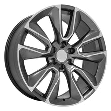 Load image into Gallery viewer, 24" Replica Wheel fits Chevrolet Silverado 1500 - CV32 Machined Gunmetal 24x10