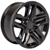 18" Replica Wheel CV34B Fits Chevrolet Silverado Rim 18x8.5 Black Wheel