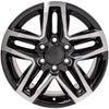 18" Replica Wheel CV34B Fits Chevrolet Silverado Rim 18x8.5 Machined Wheel