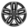 18" Replica Wheel CV34B Fits Chevrolet Silverado Rim 18x8.5 Machined Tinted Wheel