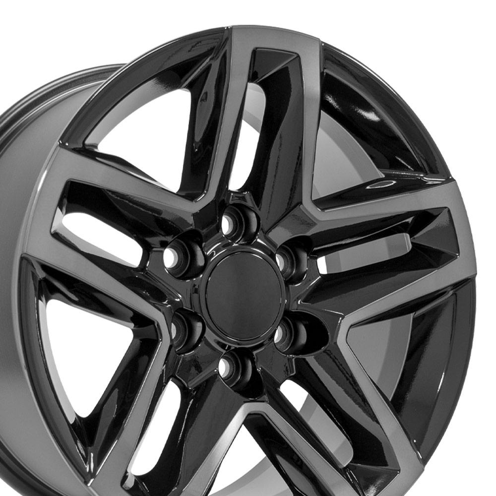 18" Replica Wheel CV34B Fits Chevrolet Silverado Rim 18x8.5 Machined Tinted Wheel