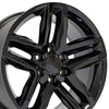 20" Replica Wheel fits Chevrolet Silverado 1500 - CV34B Black 20x9