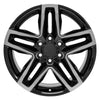 20" Replica Wheel fits Chevrolet Silverado 1500 - CV34B Black Machined 20x9
