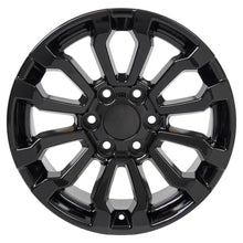 Cargar imagen en el visor de la galería, 18" Replica Wheel CV35 Fits GMC Sierra Rim 18x8.5 Black Wheel