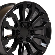 Cargar imagen en el visor de la galería, 18" Replica Wheel CV35 Fits GMC Sierra Rim 18x8.5 Black Wheel