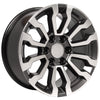 18" Replica Wheel CV35 Fits GMC Sierra Rim 18x8.5 Gunmetal Machined Wheel