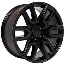 Cargar imagen en el visor de la galería, 20" Replica Wheel CV36 Fits GMC Sierra Rim 20x9 Black Wheel