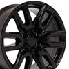20" Replica Wheel CV36 Fits GMC Sierra Rim 20x9 Black Wheel