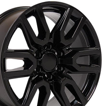 Cargar imagen en el visor de la galería, 20" Replica Wheel CV36 Fits GMC Sierra Rim 20x9 Black Wheel