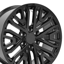 Load image into Gallery viewer, 20" Replica Wheel fits GMC Sierra 1500 - CV37 Black 20x9