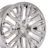 22" Replica Wheel CV37 Fits GMC Sierra Rim 22x9 Chrome Wheel