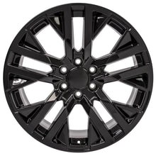 Cargar imagen en el visor de la galería, 22" Replica Wheel CV38 Fits GMC Sierra Rim 22x9 Black Wheel