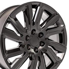 Load image into Gallery viewer, 22" Replica Wheel CV39 Fits GMC Sierra Rim 22x9 Satin w/Black Wheel