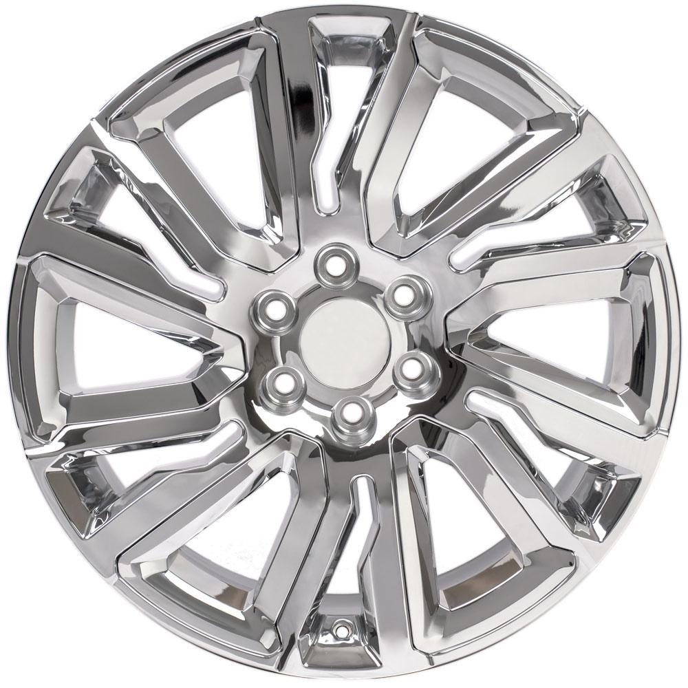 22" Replica Wheel CV39 Fits GMC Sierra Rim 22x9 Chrome Wheel