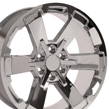 Cargar imagen en el visor de la galería, 22" Replica Wheel fits Chevy Silverado Rally - CV41B Chrome 22x9