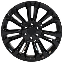 Load image into Gallery viewer, 22" Replica Wheel CV43 Fits Chevrolet Silverado Rim 22x9 Black Wheel