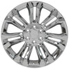 22" Replica Wheel CV43 Fits Chevrolet Silverado Rim 22x9 Chrome Wheel