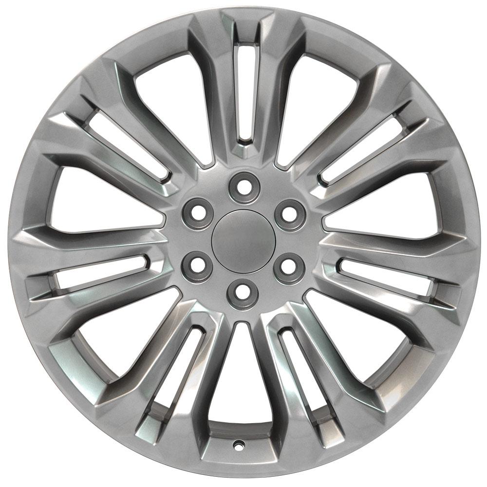 22" Replica Wheel CV43 Fits Chevrolet Silverado Rim 22x9 Hyper Wheel