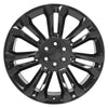24" Replica Wheel fits Chevrolet Silverado 1500 - CV43 Black 24x10