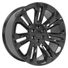 24" Replica Wheel fits Chevrolet Silverado 1500 - CV43 Black 24x10