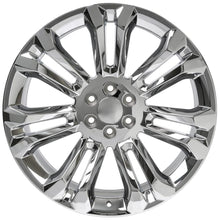 Load image into Gallery viewer, 24" Replica Wheel CV43 Fits Chevrolet Silverado Rim 24x10 Chrome Wheel