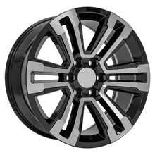Load image into Gallery viewer, 20" Replica Wheel fits GMC Yukon Denali - CV44 Black Machined 20x9