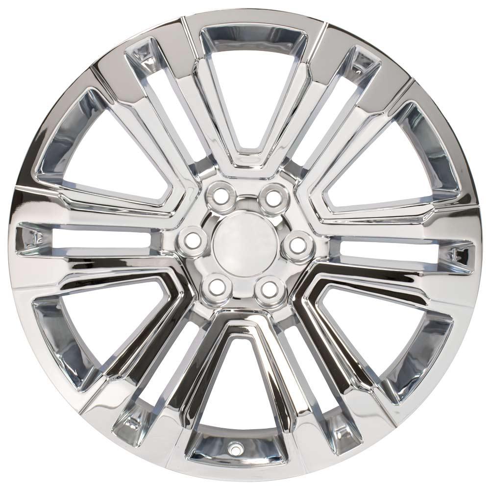 22" Replica Wheel CV44 Fits GMC Yukon Rim 22x9 Chrome Wheel