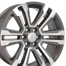 Load image into Gallery viewer, 22" Replica Wheel CV44 Fits GMC Yukon Rim 22x9 Hyper Mach'd Wheel