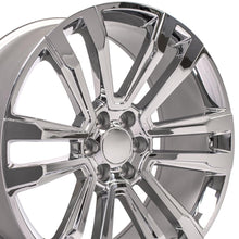 Load image into Gallery viewer, 24" Replica Wheel CV44 Fits GMC Sierra Denali Rim 24x10 Chrome Wheel