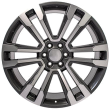 Load image into Gallery viewer, 24" Replica Wheel CV44 Fits GMC Yukon Rim 24x10 Hyper Mach'd Wheel ET24