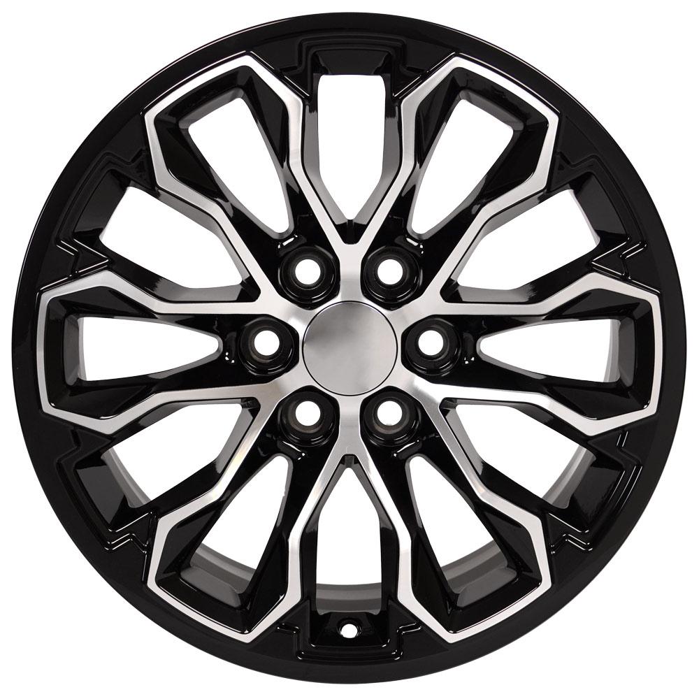 17" Replica Wheel fits Chevrolet Colorado ZR2 - CV54 Black Machined 17x8