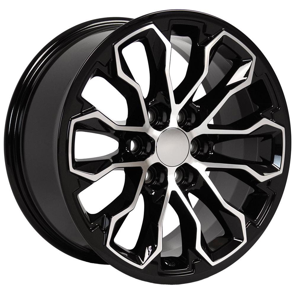 17" Replica Wheel fits Chevrolet Colorado ZR2 - CV54 Black Machined 17x8