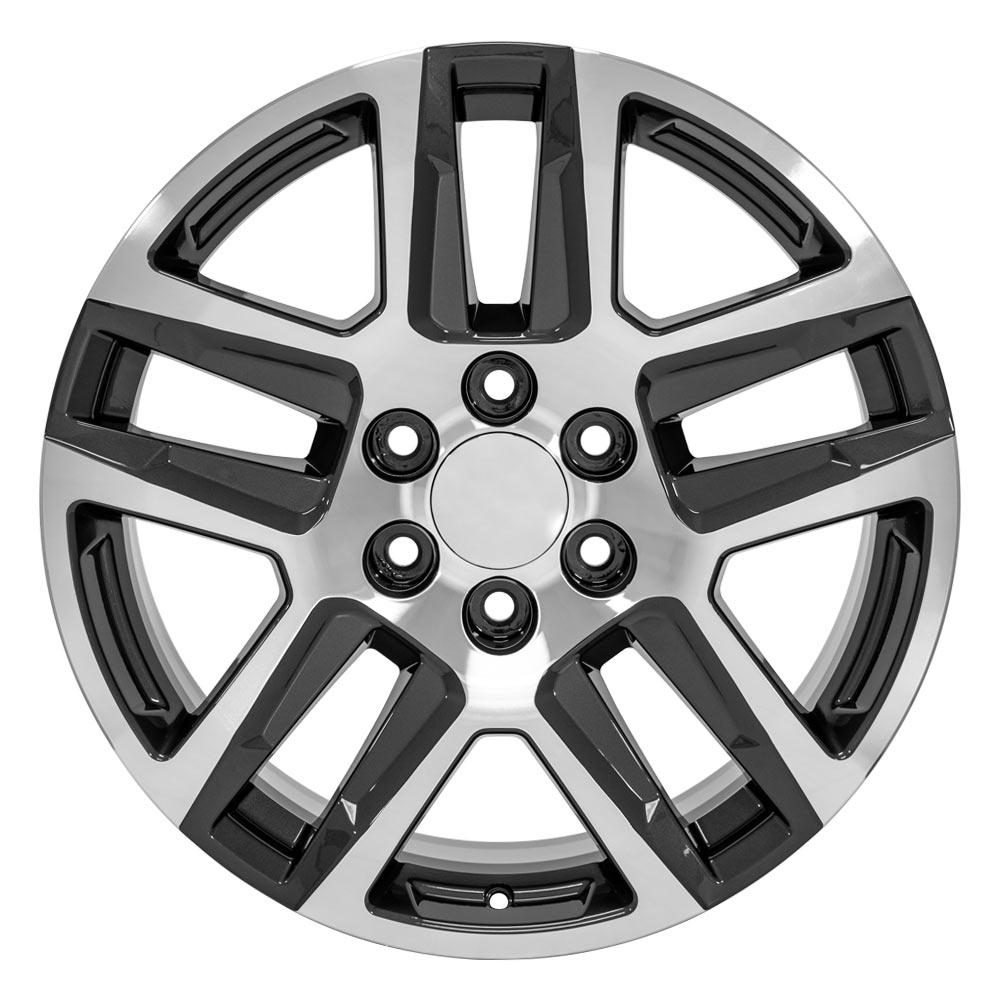 20" Replica Wheel fits Chevrolet Silverado 1500 - CV63 Gunmetal Machined 20x9