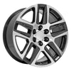 20" Replica Wheel fits Chevrolet Silverado 1500 - CV63 Gunmetal Machined 20x9