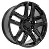 22" Replica Wheel fits Chevrolet Silverado 1500 - CV63 Black 22x9