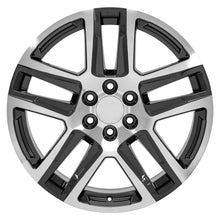 Load image into Gallery viewer, 22" Replica Wheel fits Chevrolet Silverado 1500 - CV63 Gunmetal Machined 22x9