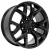 20" Replica Wheel fits Chevrolet Suburban 1500 - CV66 Black 20x9